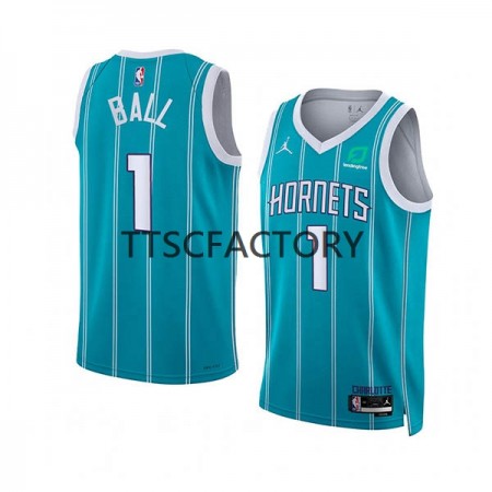 Maglia NBA Charlotte Hornets LaMelo Ball 1 Nike 2022-23 Jordan Edition Teal Swingman - Uomo